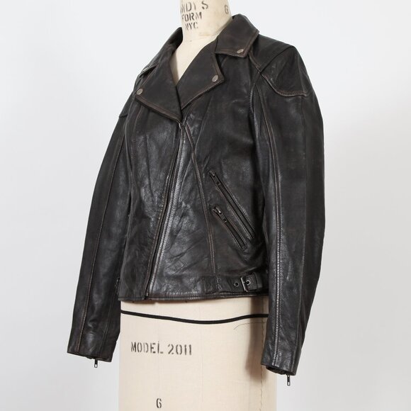 Whet Blu Stephanie Brown Vintage Leather Jacket - Picture 3 of 3